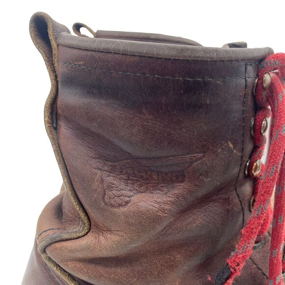 Red Wing 931 Men’s 9.5 D Leather Logger Work Boot Diamondback Sole - Picture 2 of 9